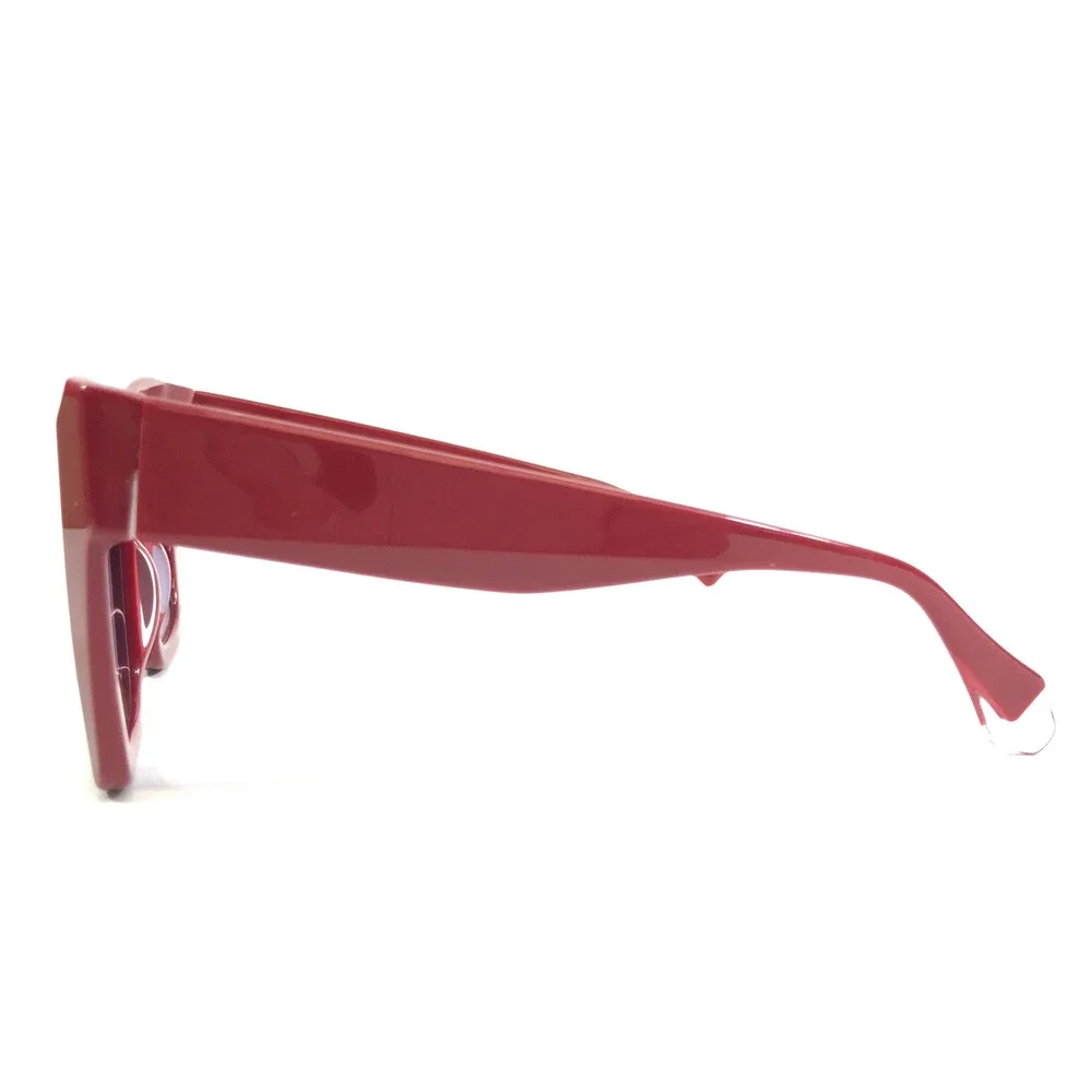 Gigi Studios Sunglasses GIOIA 6806/6 Red Butterfly Frames Purple Gradient Lenses